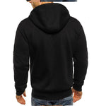 Brabora Men’s Cotton Hoodie Jacket Casual Zip-Up Camouflage Cardigan