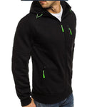 Brabora Men’s Cotton Hoodie Jacket Casual Zip-Up Camouflage Cardigan