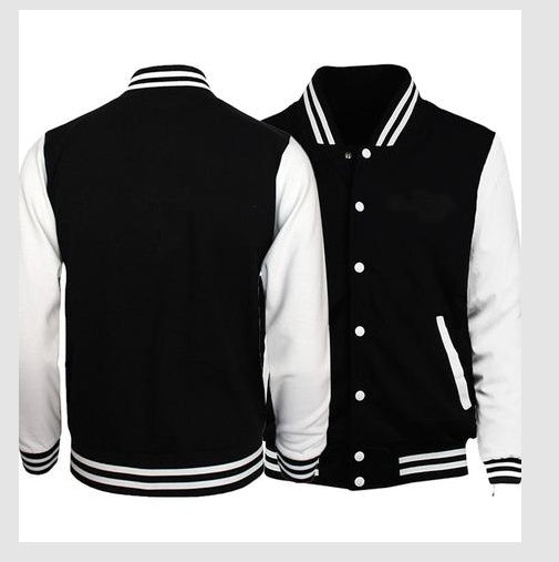 Brabora Men’s Baseball Jacket Loose Fit Cotton Casual Varsity Style