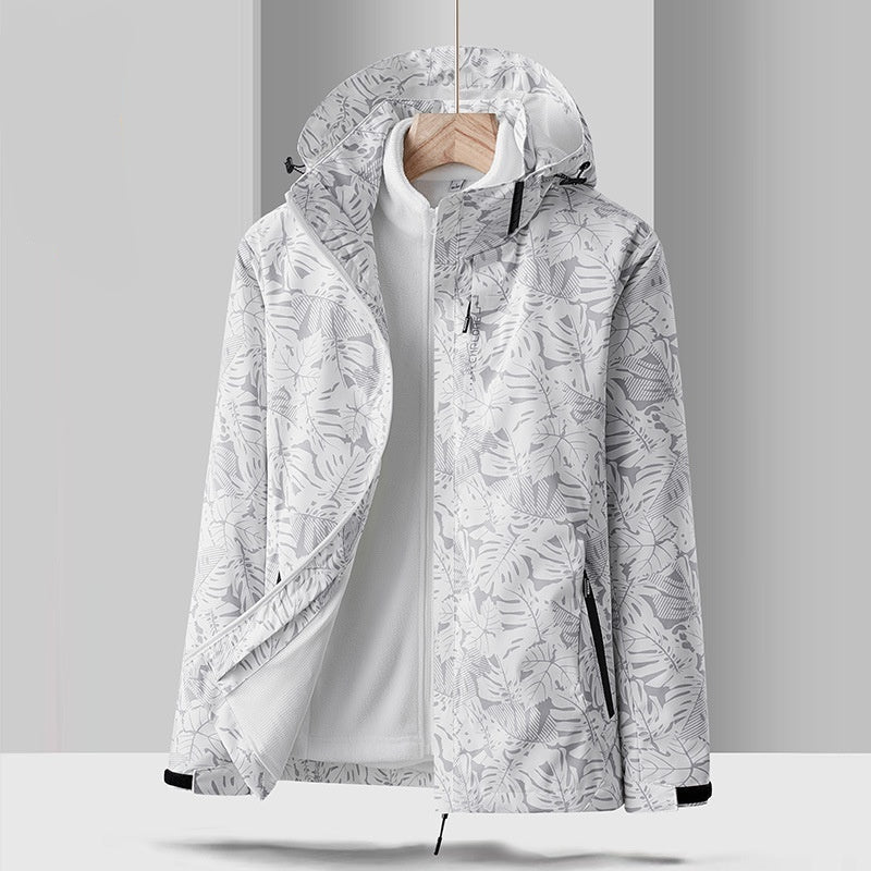 Brabora Men’s Breathable Assault Suit Waterproof Camouflage Detachable Outdoor Ski & Hiking Jacket Set