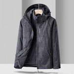 Brabora Men’s Breathable Assault Suit Waterproof Camouflage Detachable Outdoor Ski & Hiking Jacket Set