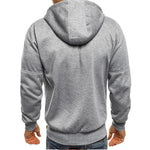 Brabora Men’s Cotton Hoodie Jacket Casual Zip-Up Camouflage Cardigan